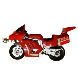 Bandai 1993 MMPR Power Ranger Dino Cycle, Red Vehicle Zord System Tyrannosaurus.